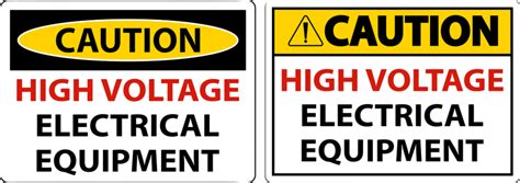 High Voltage Sign Vector Design Images Caution High Voltage Sign Caution High Voltage Sign Png