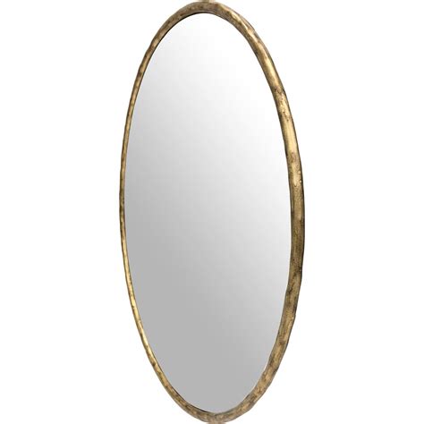 Patterdale Round Mirror Aged Champagne Finish Cm Libra