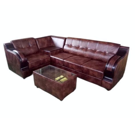 Rexin Seater L Shape Sofa Set Without Lounger At Rs Set In