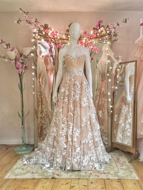 Embroidered Cherry Blossom Kimono Inspired Wedding Dress | Donne