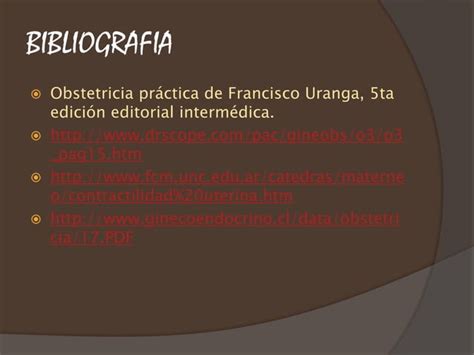 Fisiologia De Las Contracciones Uterinas Ppt