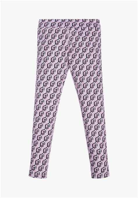 Guess Mit Allover Logo Leggings Hosen Mehrfarbe Rose Rosa