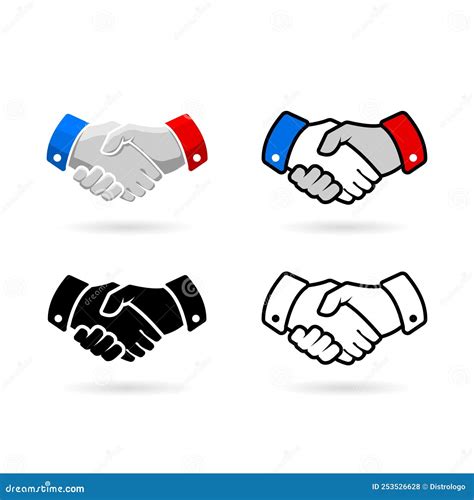 Handshake Logo Sign Symbol Partnership Collaboration Logo Design Stock