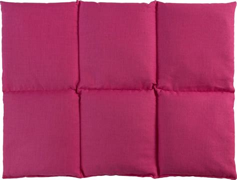 Leinsamenkissen groß 40x30cm 6 Kammer pink Wärmekissen Körnerkissen