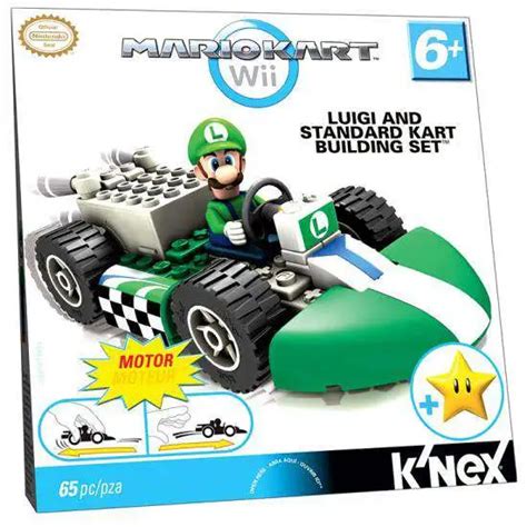 Knex Super Mario Mario Kart Wii Luigi Standard Kart Set 38005 Damaged