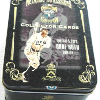 1994 Avon Metallic Impressions Babe Ruth Tin Cooperstown Metal