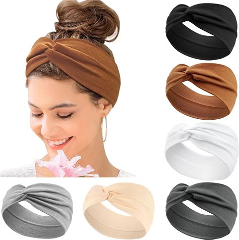 Women S Hair Bands Wide Elastic Soft 6 Pieces Summer Boho Headband