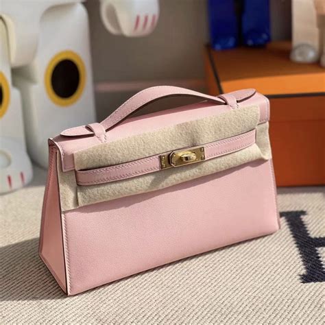 Saudi Arabia Hermes Minikelly Pochette Swift Q Rose Sakura