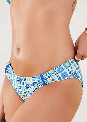 Retro Tile Print Bikini Briefs By Accessorize Look Again