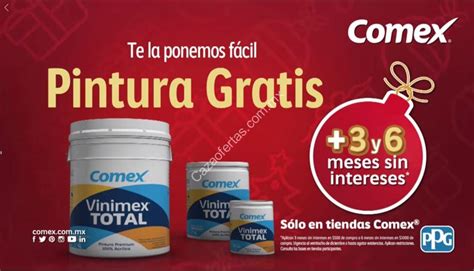 Regalón Navideño Comex 2019 Pintura gratis hasta 6 meses sin intereses