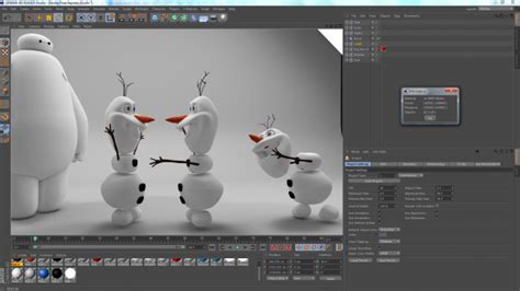 Olaf Disney Frozen High Poly Free 3d Model 3ds Obj Dae C4d Mb