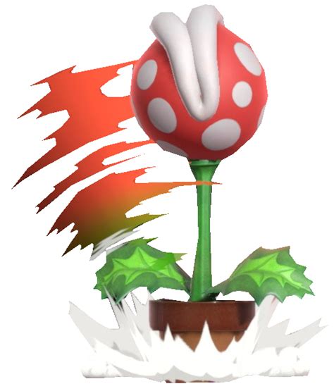 Potted Red Piranha Plant Flailing His Head By Transparentjiggly64 On