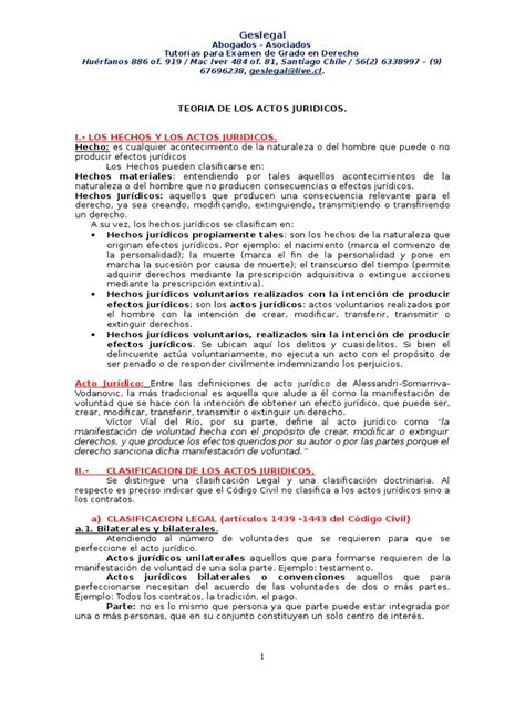 PDF 1 Teoria Del Acto Juridico DOKUMEN TIPS