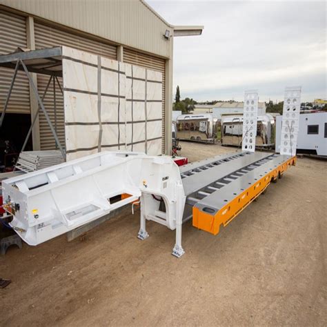 Axle Ton High Capacity Low Bed Sangdo Global Co Ltd Flatbed