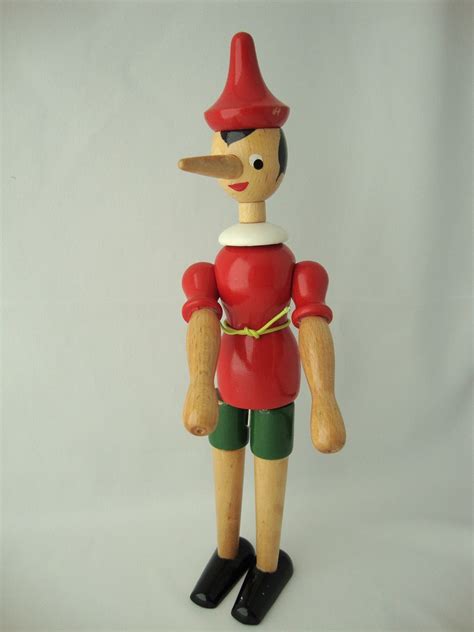 Vintage Wooden Pinocchio Toy Puppet