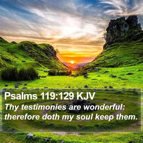 Psalms 119129 Kjv Bible Verse Images