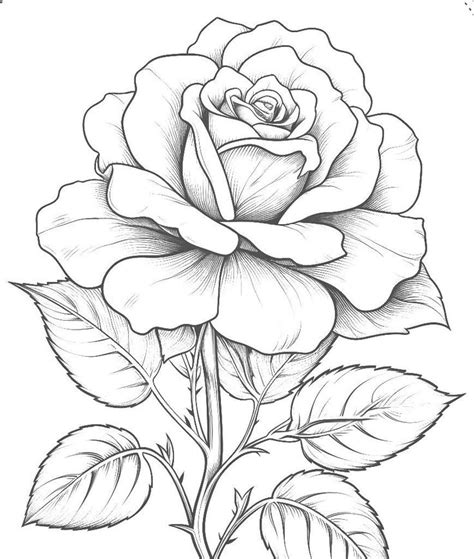 Pin By Aileen Monroe On Tattoo Ideas In Roses Drawing Flower