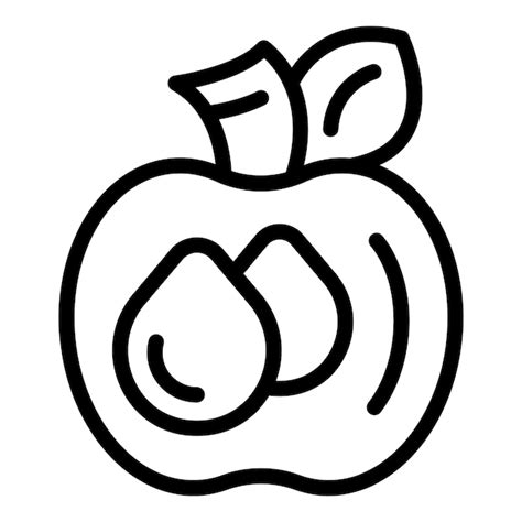 Premium Vector Apple Cider Ingredient Icon Outline Vector Juicy Pome