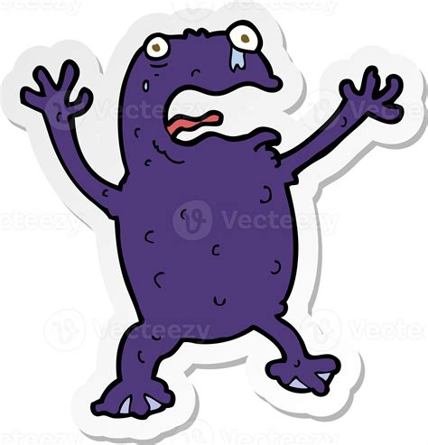 Sticker Of A Cartoon Poisonous Frog Png