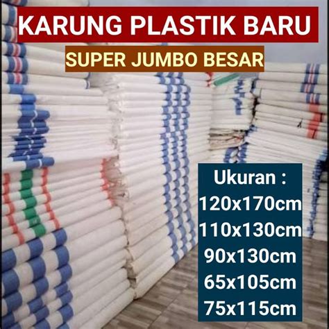 Jual Karung Plastik Super Besar Jumbo Bago Sak Untuk Beras Tepung