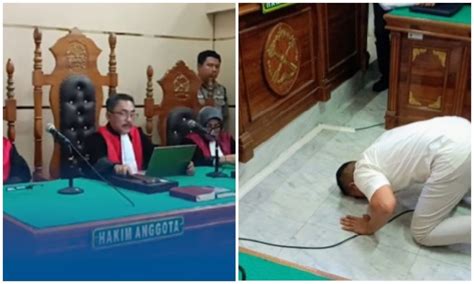 Achiruddin Hasibuan Sujud Di Depan Hakim Usai Divonis Bebas Perkara