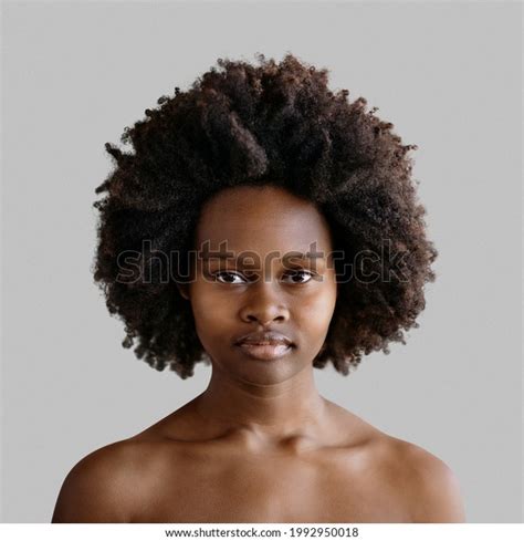 Beautiful Naked Black Woman Afro Hair Stock Photo Shutterstock