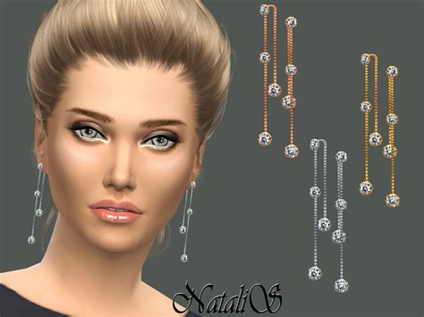 The Sims Resource Nataliscrystal Drop Lariat Earrings