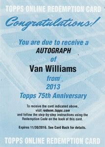 2013 Topps 75th Anniversary Autographs Guide