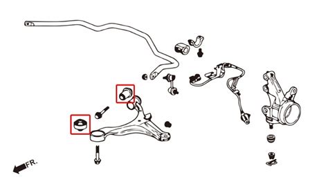 Hardrace Front Lower Arm Bushing Honda Civic Fr V Edix Integra Dc5