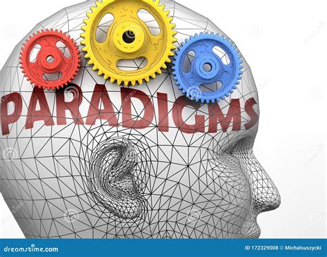 Paradigms And Human Mind Pictured As Word Paradigms Inside A Head To