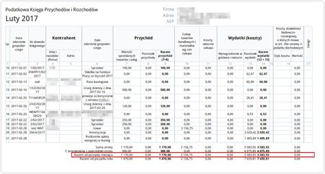 Zestawienie Roczne Kpir Co To Jest Za Druk Blog Infakt Pl