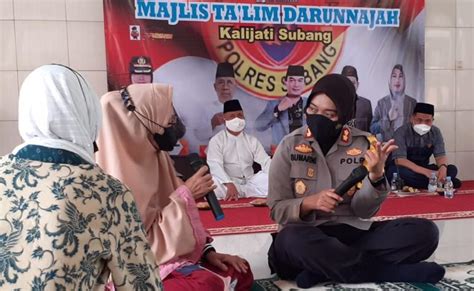 Akbp Sumarni Kapolres Subang Pertama Silaturahmi Dengan Majelis Taklim