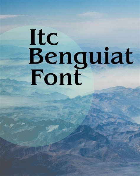 ITC Benguiat Font Free Download