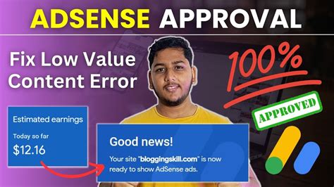 How To Fix Low Value Content Error And Get Google Adsense Approval In