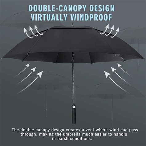 ZOMAKE Golf Umbrella 62 Inch Large Windproof Umbrellas Automatic Open