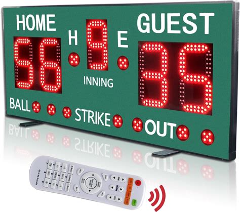 Yz Led Portable Baseball Scoreboard For Fence High Light Digital