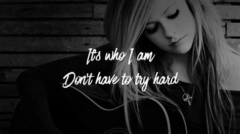 Avril Lavigne Wish You Were Here Lyrics On The Screen Youtube