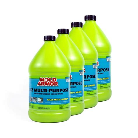 Mold Armor 1 Gal Outdoor Multi Purpose Pressure Washer Cleaner 4 Pack Fg583cs The Home Depot