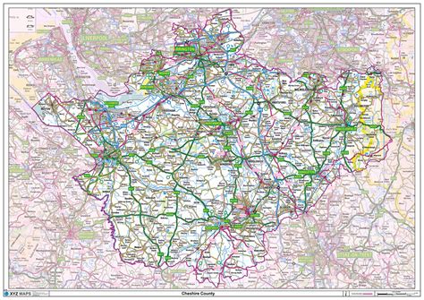 Cheshire County Map Xyz Maps