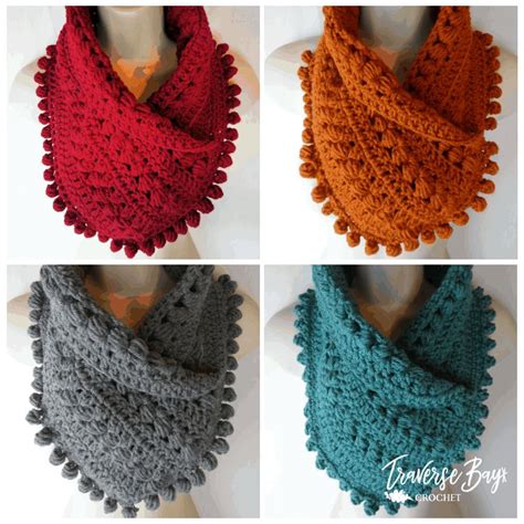 Crochet Pom Neck Warmer Free Pattern Artofit