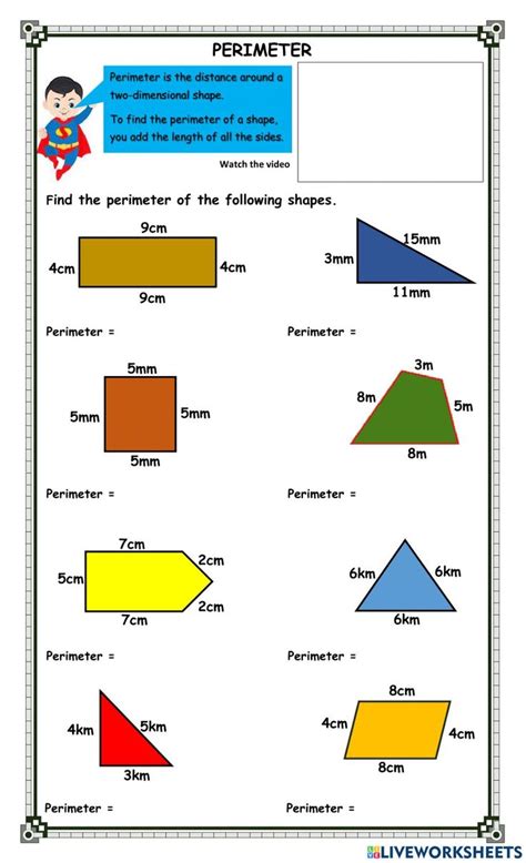 Finding Perimeter Worksheets