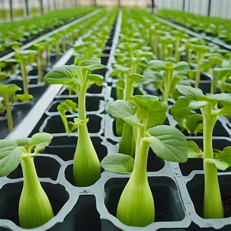 Premium Photo A Row Of Green Plants In A Greenhouse With The Words