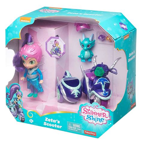 Shimmer And Shine Zetas Scooter Toy And Figure Set Maqio