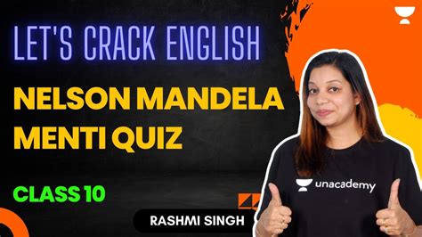 Nelson Mandela Menti Quiz Class English Rashmi Singh Youtube