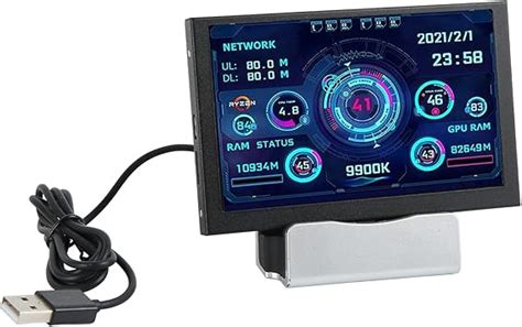 Elprico Zoll Ips Usb Mini Bildschirm Pc Cpu Datenmonitor