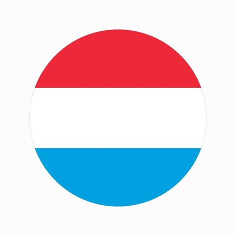 Ilustraci N Simple De La Bandera De Luxemburgo Para El D A De La