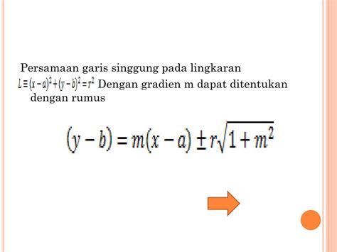 PPT - PERSAMAAN GARIS SINGGUNG LINGKARAN PowerPoint Presentation, free download - ID:5799986