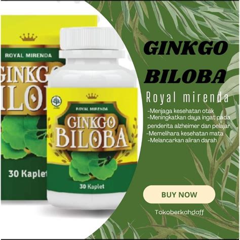 Jual Ginkgo Biloba Royal Mirenda Isi Tablet Shopee Indonesia