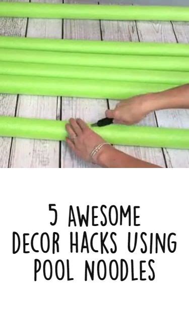 Awesome Decor Hacks Using Pool Noodles Pool Noodle Crafts Dollar