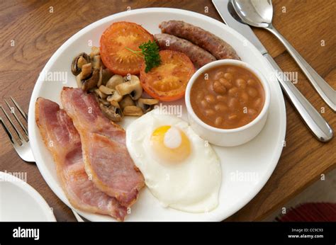 Full English Breakfast Stock Photo Alamy